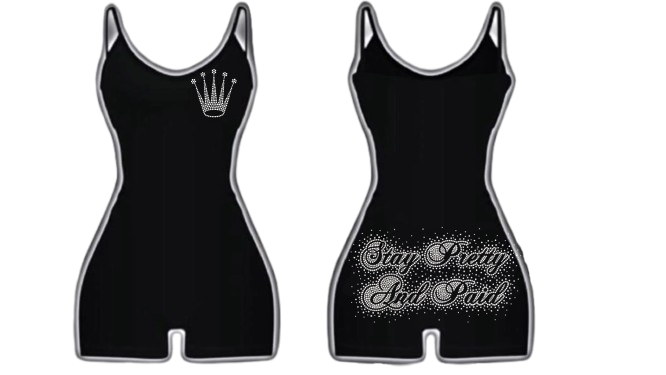 STAY PRETTY AND PAID ROMPER